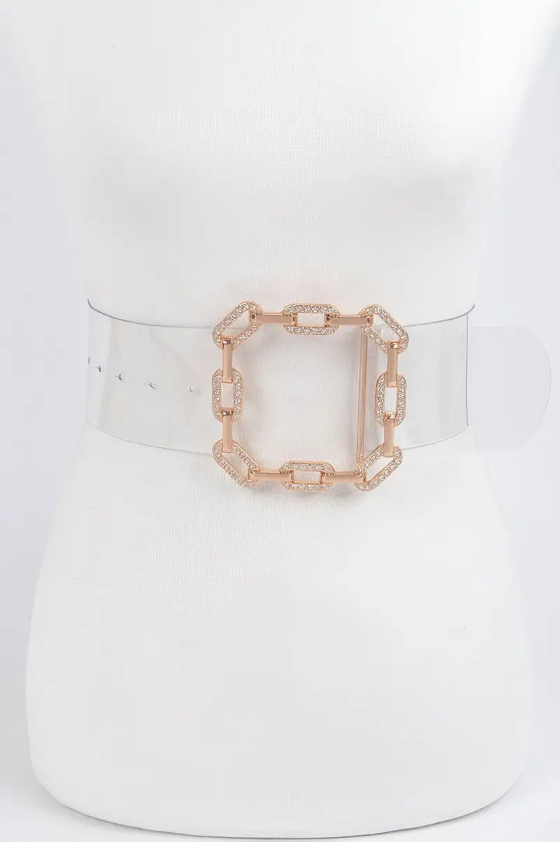 Modern Clear Plus Size Waist Belt 1