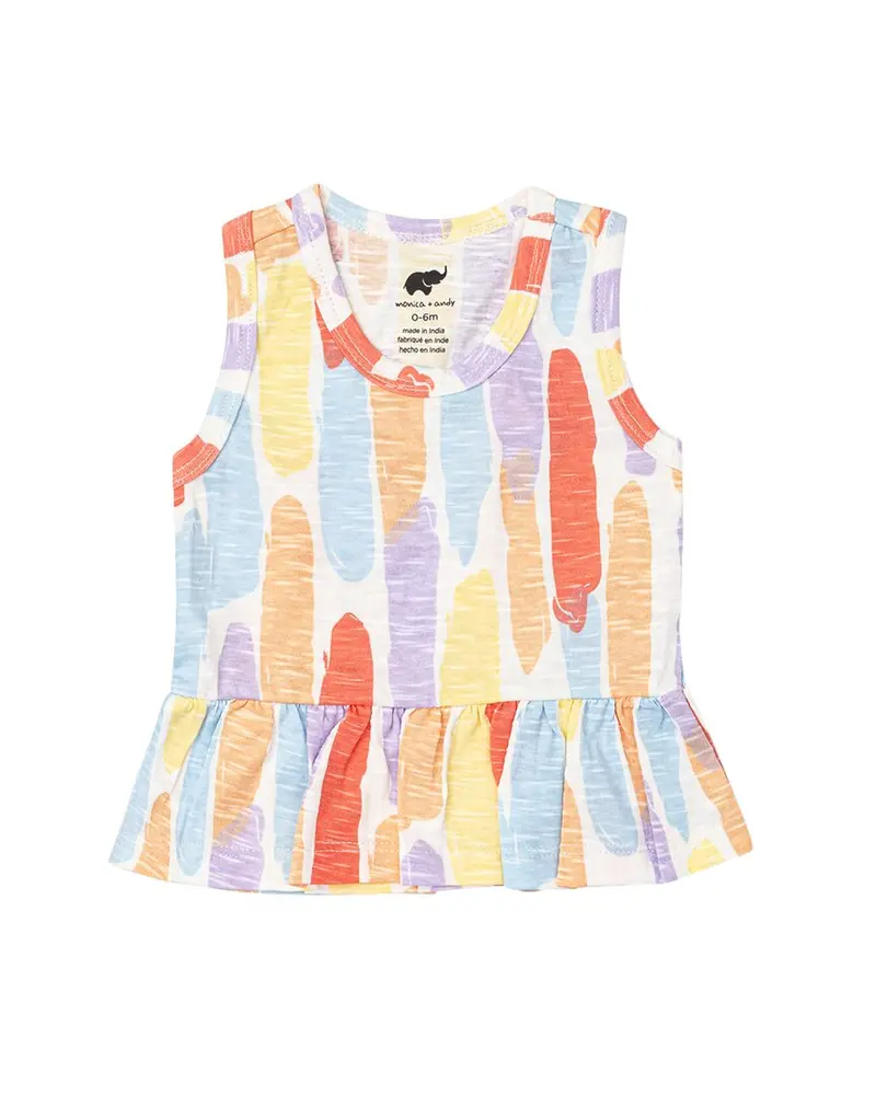 Monica + Andy Racerback Peplum Tank 1
