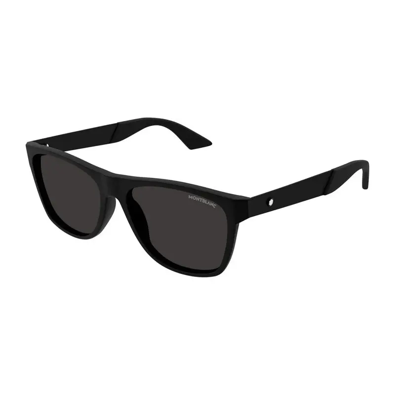 Montblanc Sunglasses Square Full Rim, Black Frame And Grey Lens Mb0298s001 1