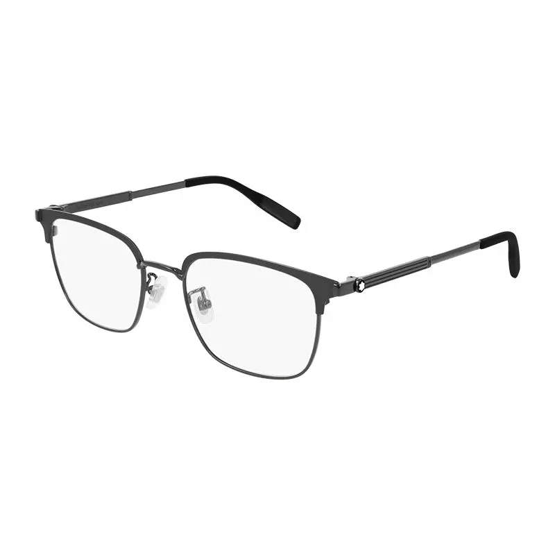 Montblanc Sunglasses Square Full Rim, Grey Frame And Clear Demo Lens Lens Mb0083ok001 1