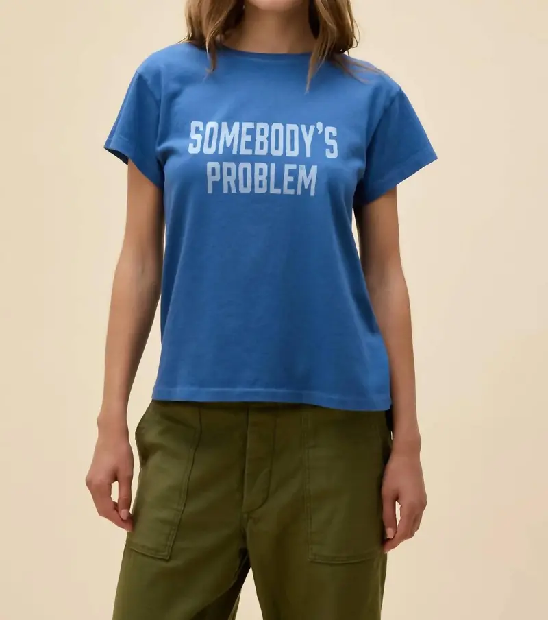 Morgan Wallen Somebody's Problem Tour Tee In Denim 1