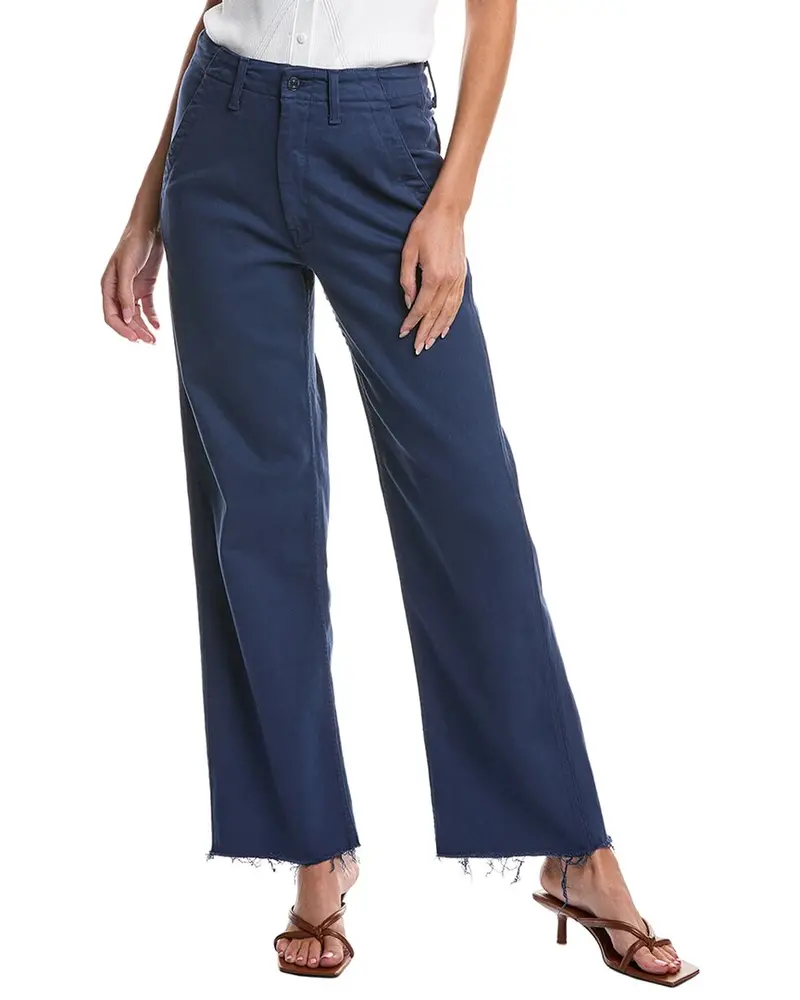 Mother The Major Zip Sneak Fray Insignia Blue Straight Jean 1