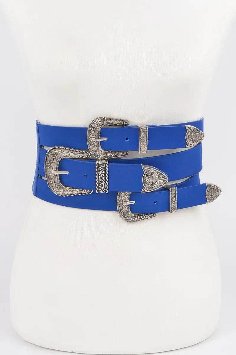 Multi Buckles Elastic Belt 1