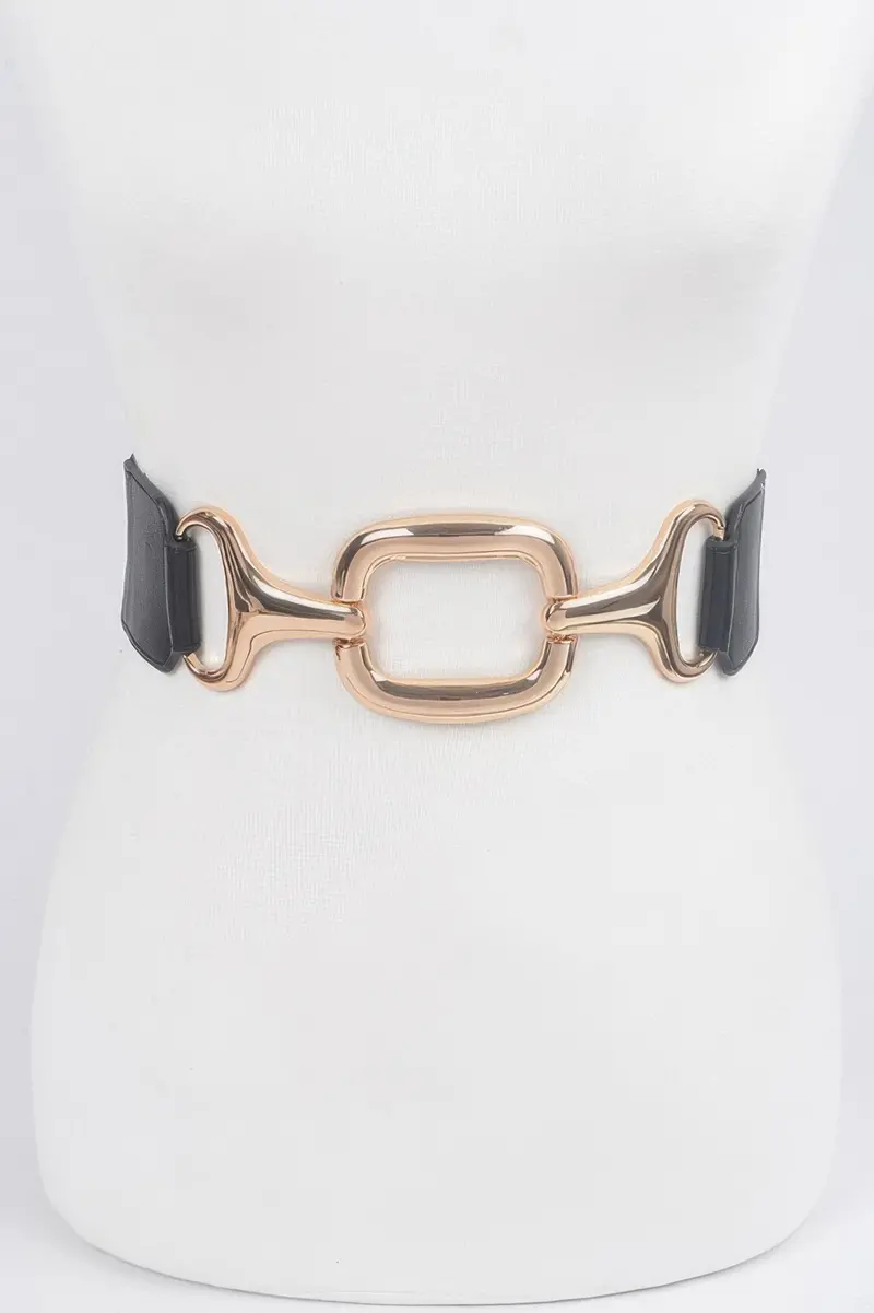 Multi Metal Buckle Stretch Plus Size Belt 1
