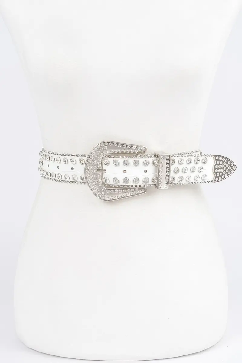 Multi Metal Stone Studded Plus Belt 1