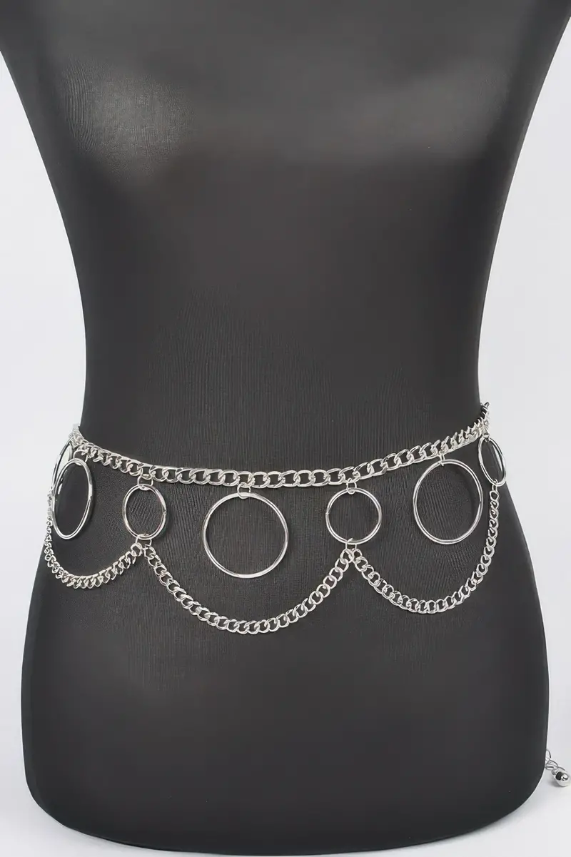 Multi O Ring Layered Chain Belt 1