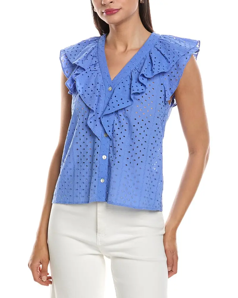 Nanette Nanette Lepore Eyelet Blouse 1