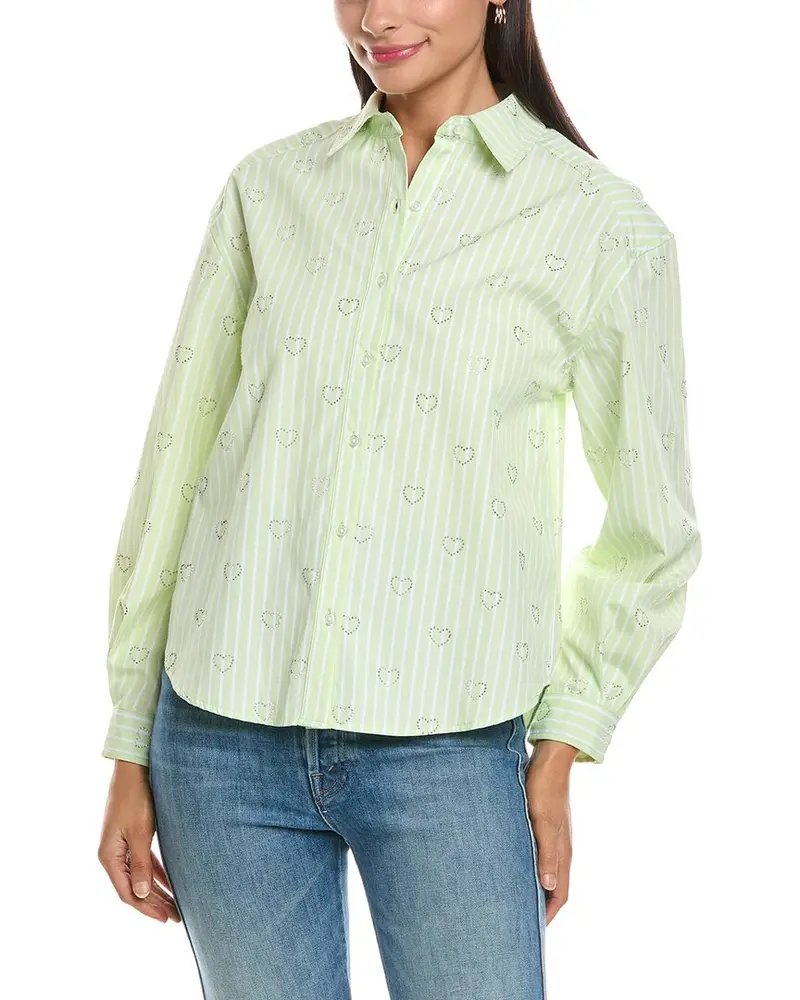 Nanette Nanette Lepore Rhinestone Hearts Shirt 1