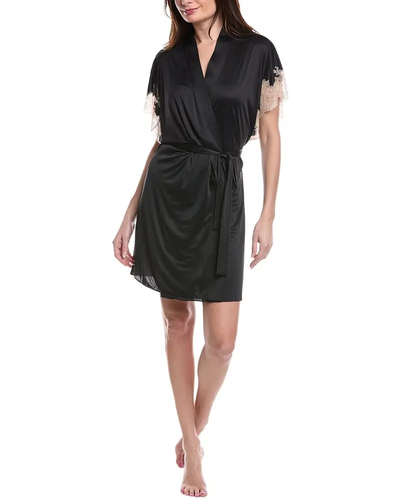 Natori Elegant Lace Applique Wrap 1