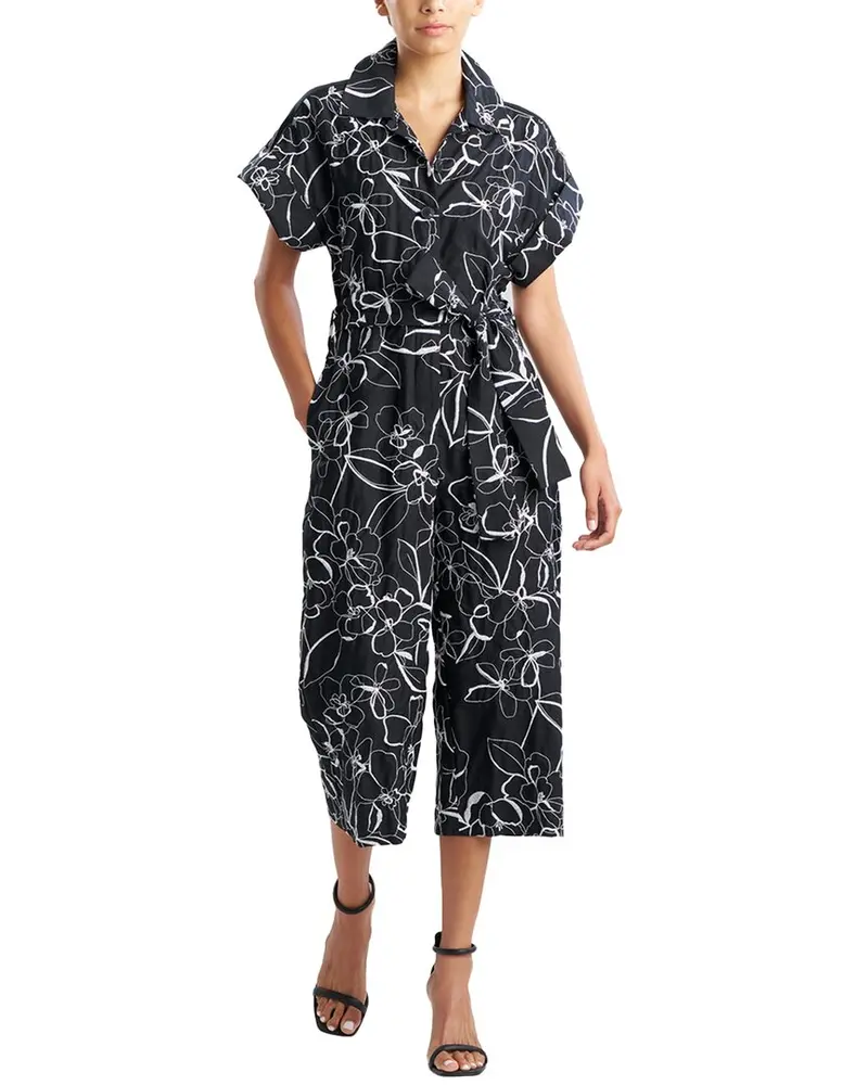 Natori Flower Stencil Jumpsuit 1