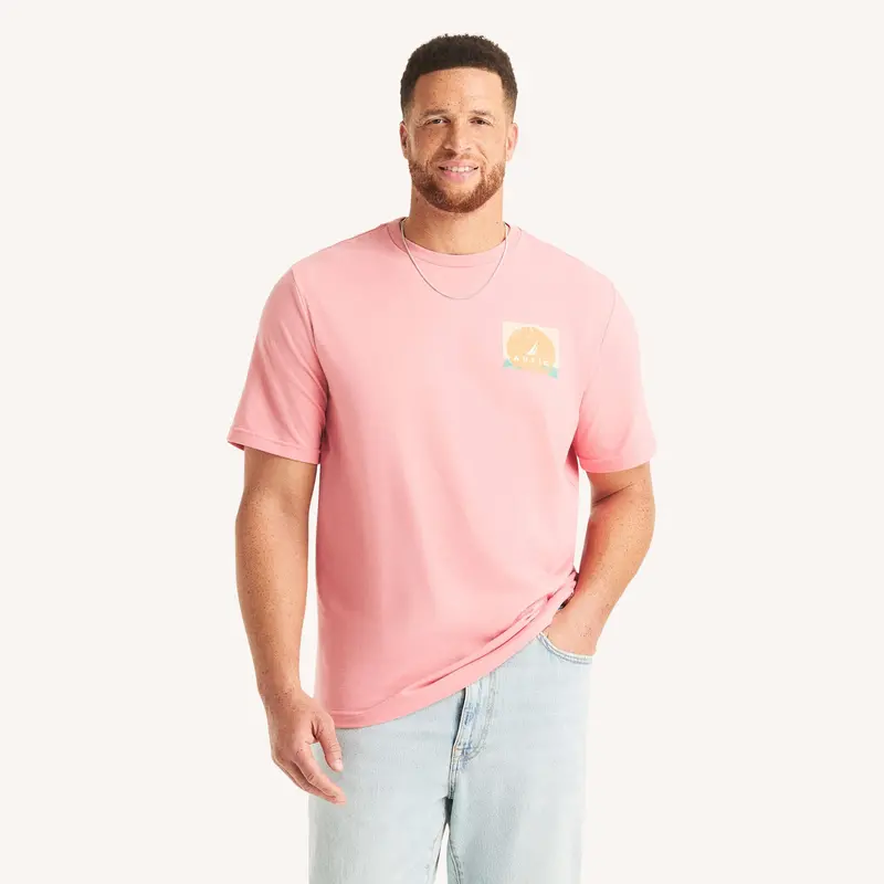 Nautica Big & Tall Land & Sea Graphic T-Shirt 1