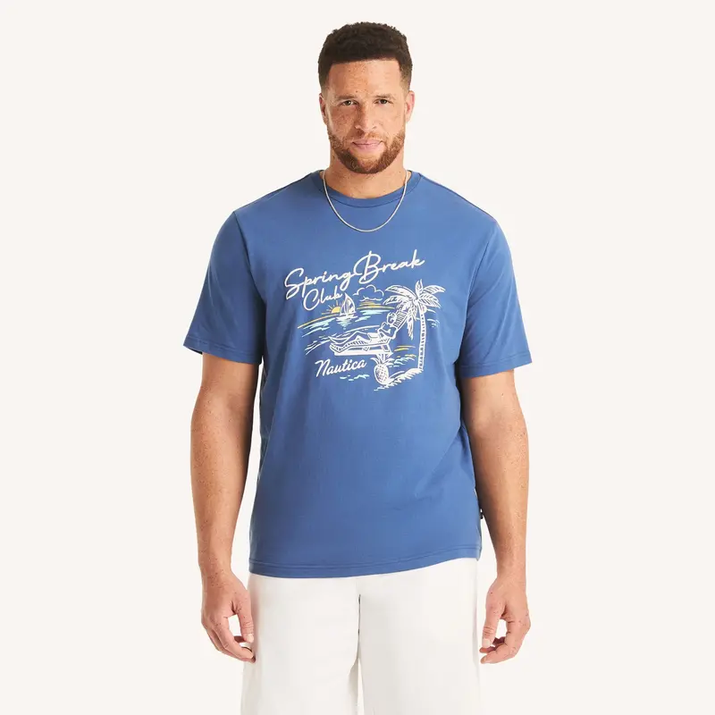 Nautica Big & Tall Spring Break Graphic T-Shirt 1