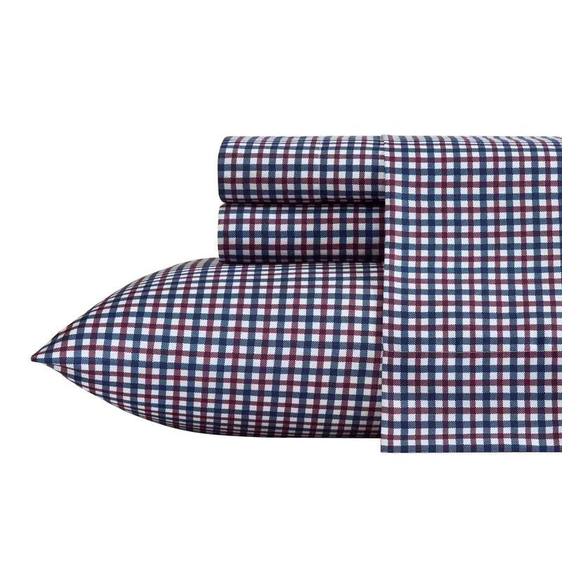 Nautica Heritage Plaid Blue Full Sheet Set 1