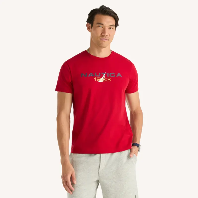 Nautica Mens 1983 Graphic T-Shirt 1