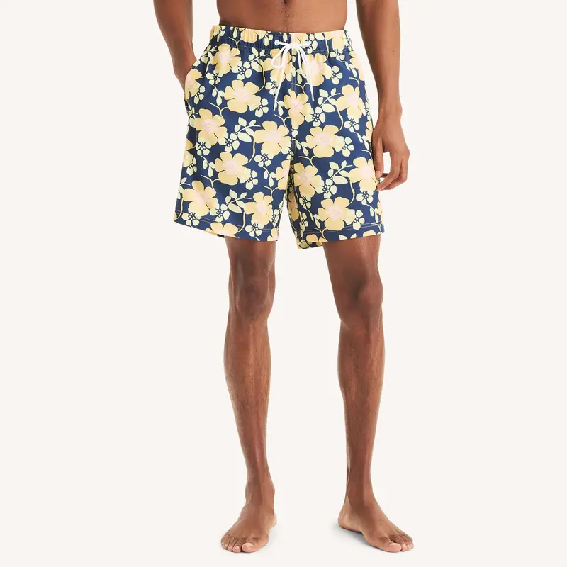 Nautica Mens 7" Printed Quick-Dry Swim 1