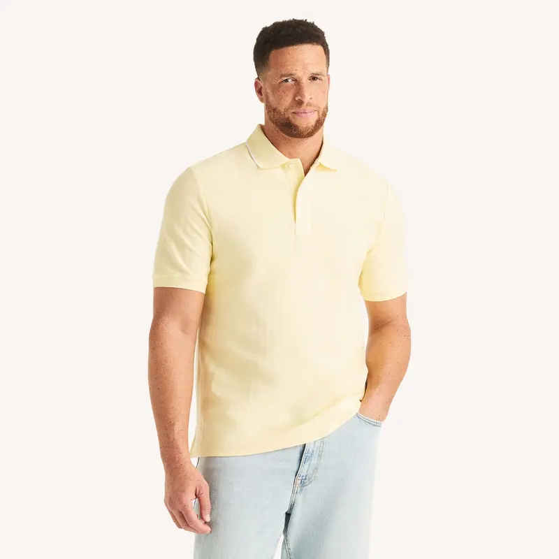 Nautica Mens Big & Tall Classic Fit Herringbone Polo 1