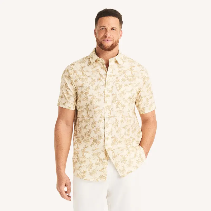 Nautica Mens Big & Tall Printed Short-Sleeve Shirt 1