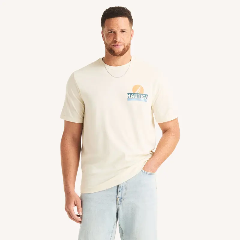 Nautica Mens Big & Tall Sailing International Graphic T-Shirt 1