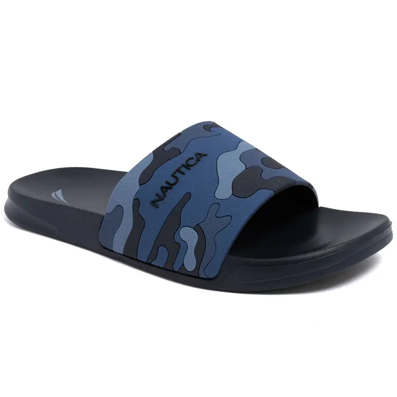 Nautica Mens Logo Slide Sandal 1