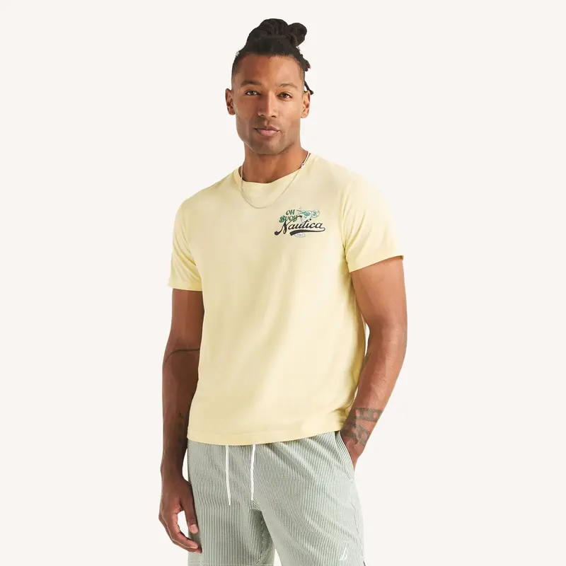 Nautica Mens Maritime Martinis Graphic T-Shirt 1