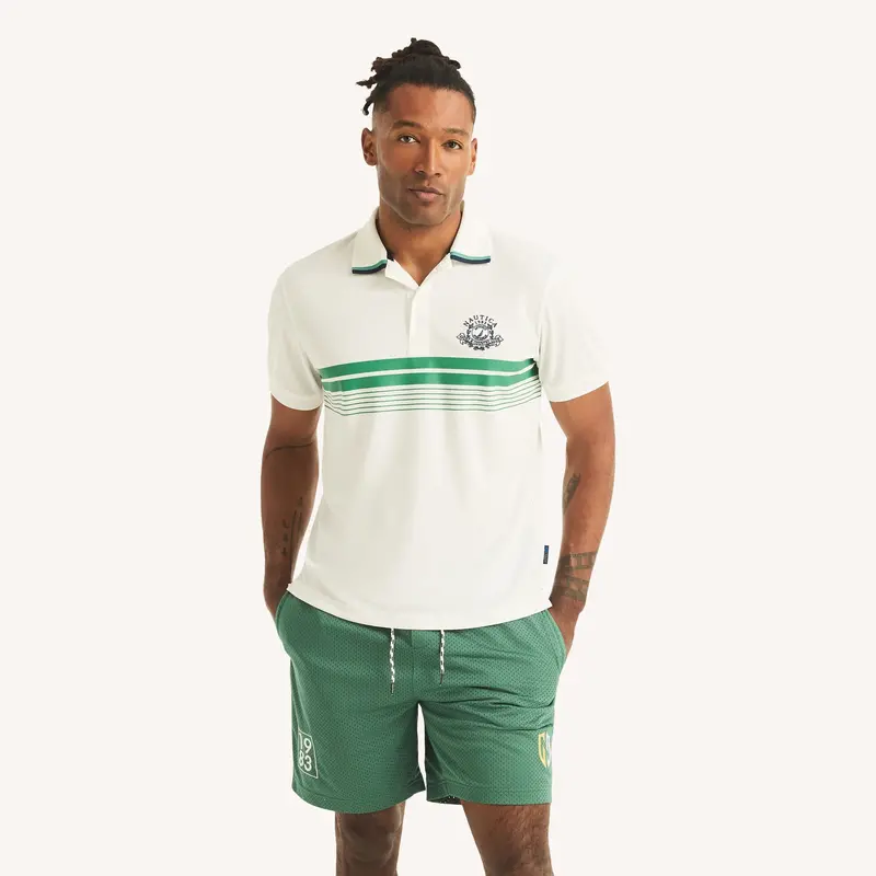 Nautica Mens Navtech Classic Fit Performance Polo 1