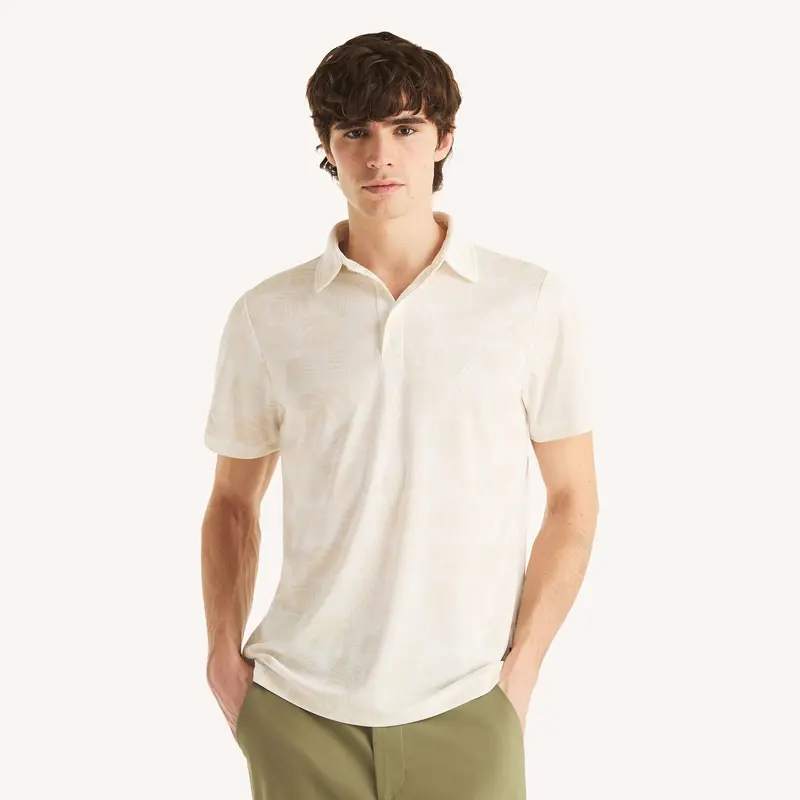 Nautica Mens Navtech Printed Performance Polo 1