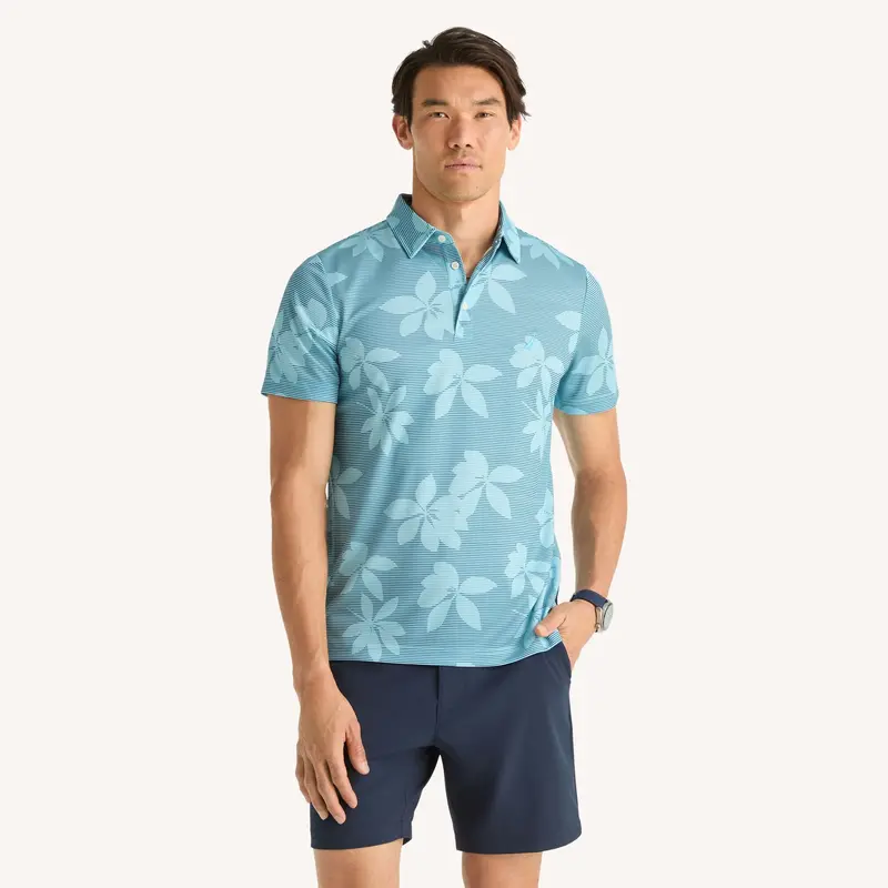 Nautica Mens Navtech Printed Polo 1
