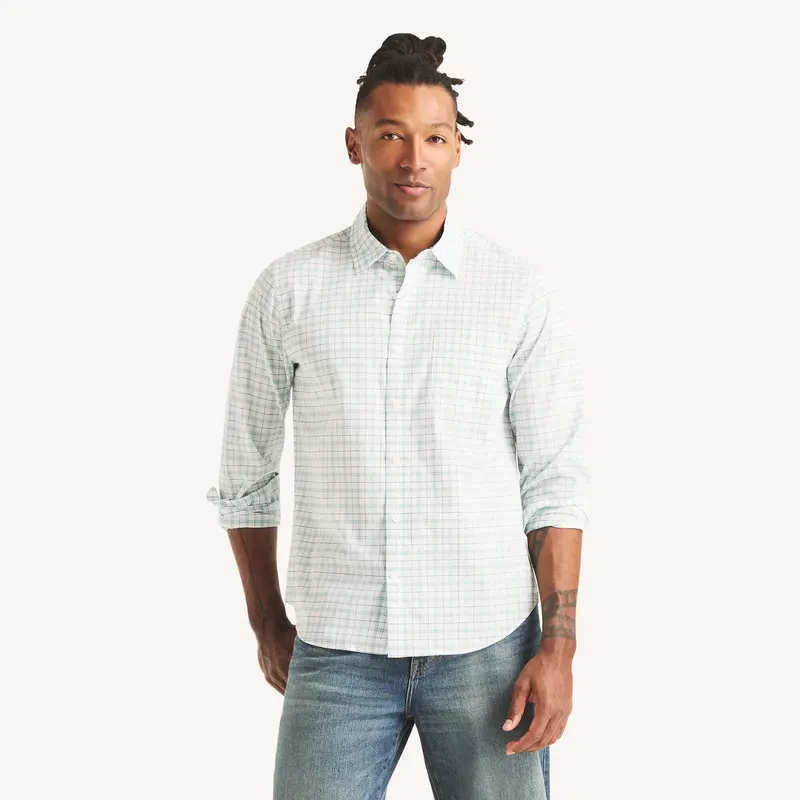 Nautica Mens Plaid Shirt 1