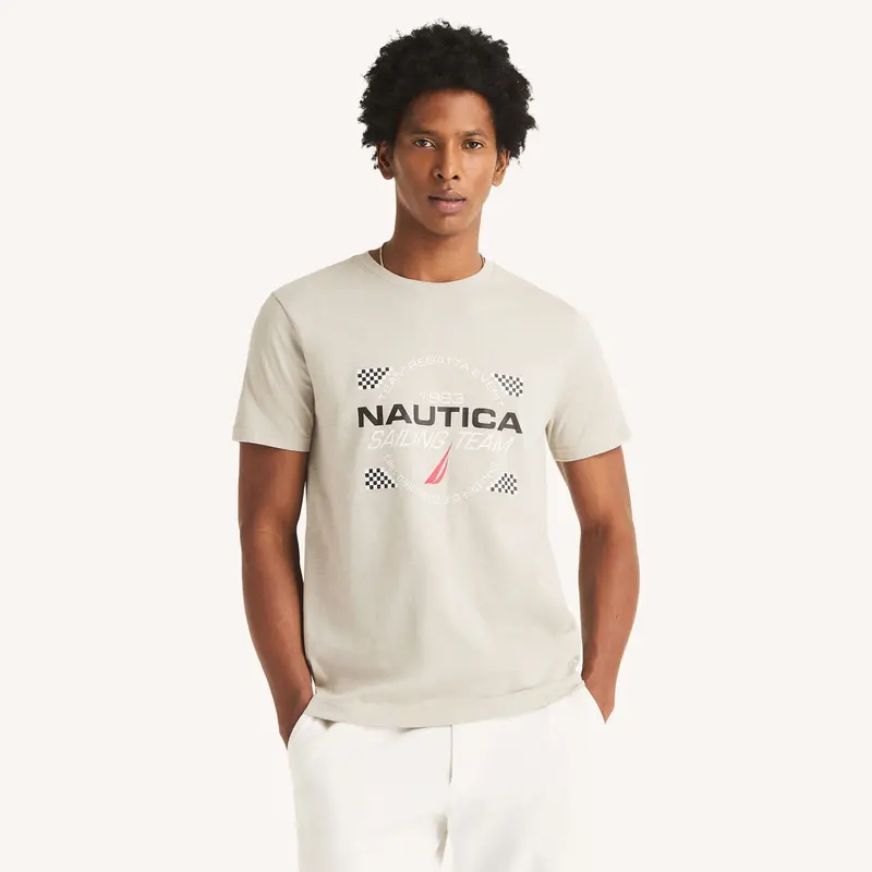 Nautica Mens Sailing Team Graphic T-Shirt 1