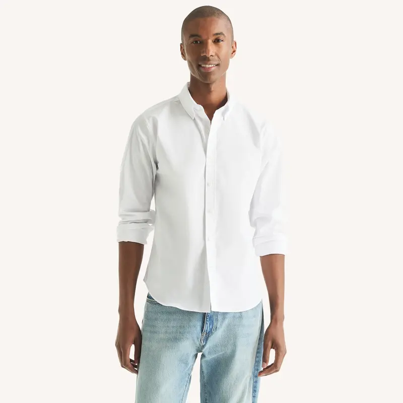 Nautica Mens Slim Fit Wrinkle-Resistant Shirt 1