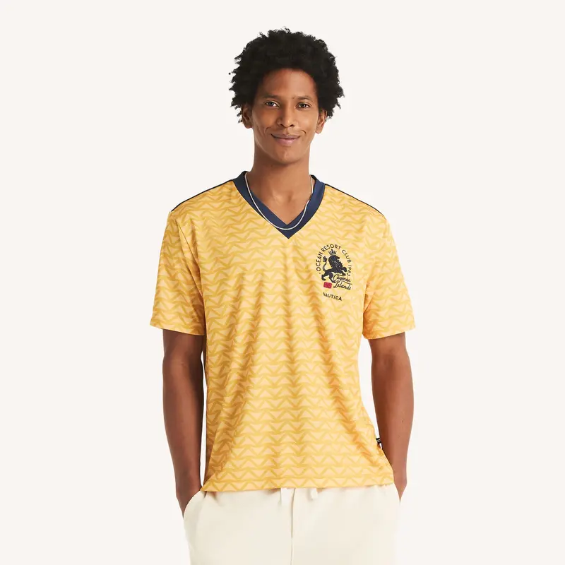 Nautica Mens V-Neck Performance T-Shirt 1