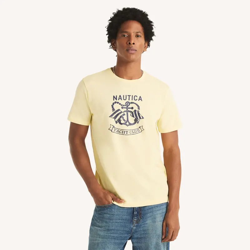 Nautica Mens Yacht Club Graphic T-Shirt 1