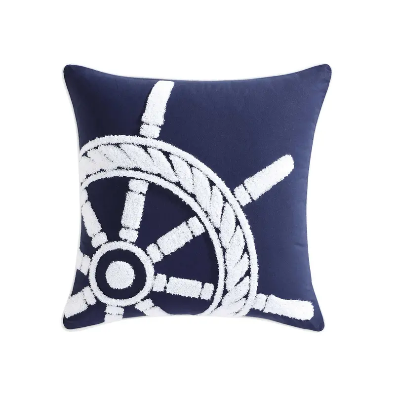 Nautica Ships Wheel Decorative Pillow 1