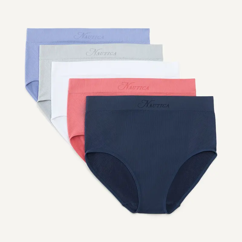 Nautica Womens Seamless Brief, 5-Pack 1