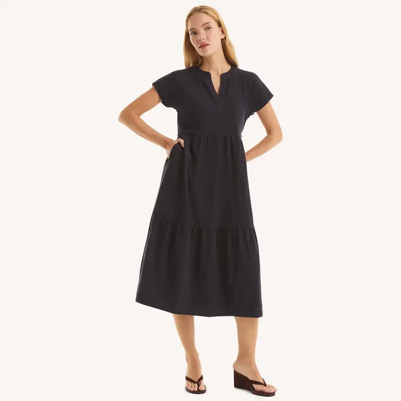 Nautica Womens Tiered Dress 1