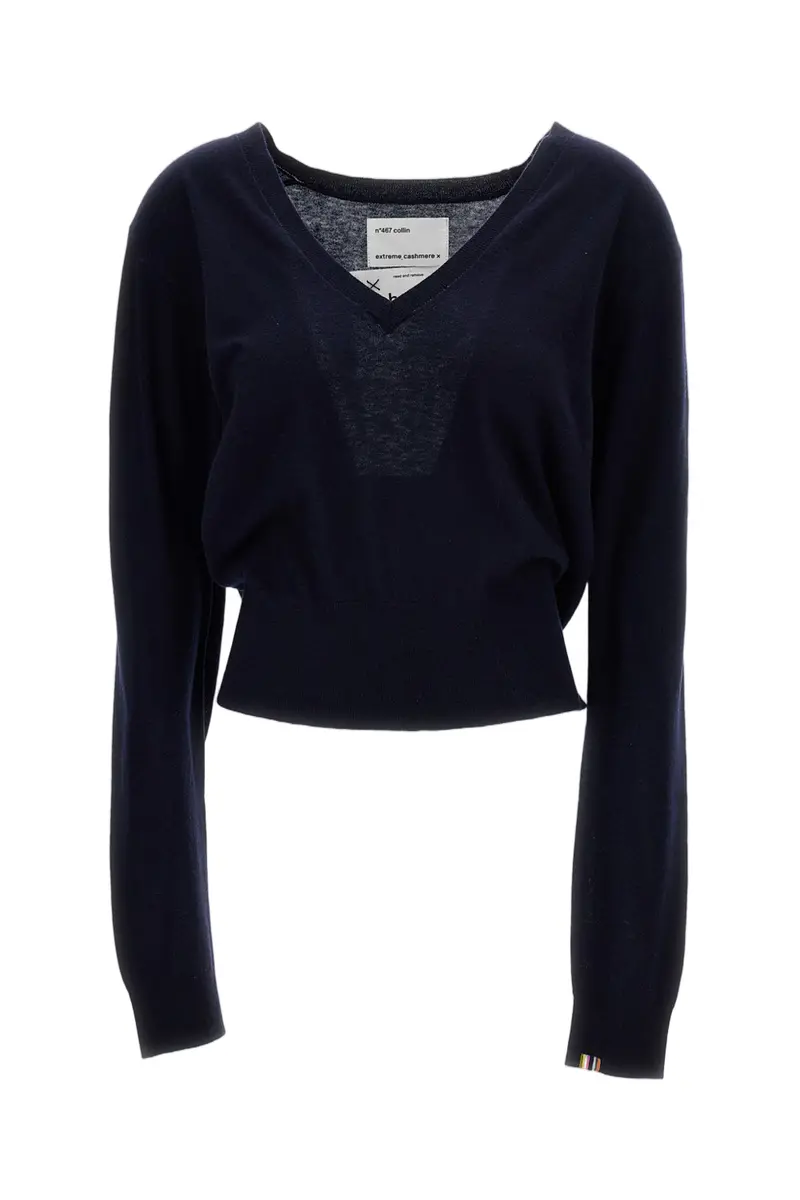 Navy Blue N.467 Collin V-Neck Sweater 1