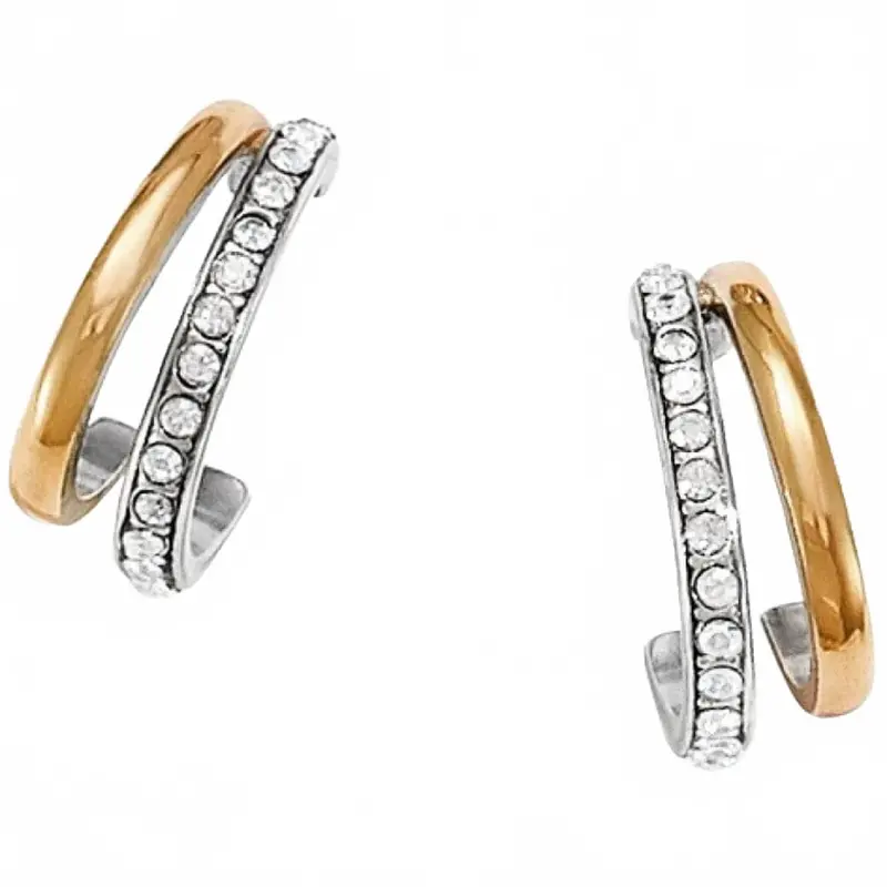 Neptune's Rings Medium Post Hoop Earrings In Silver 1