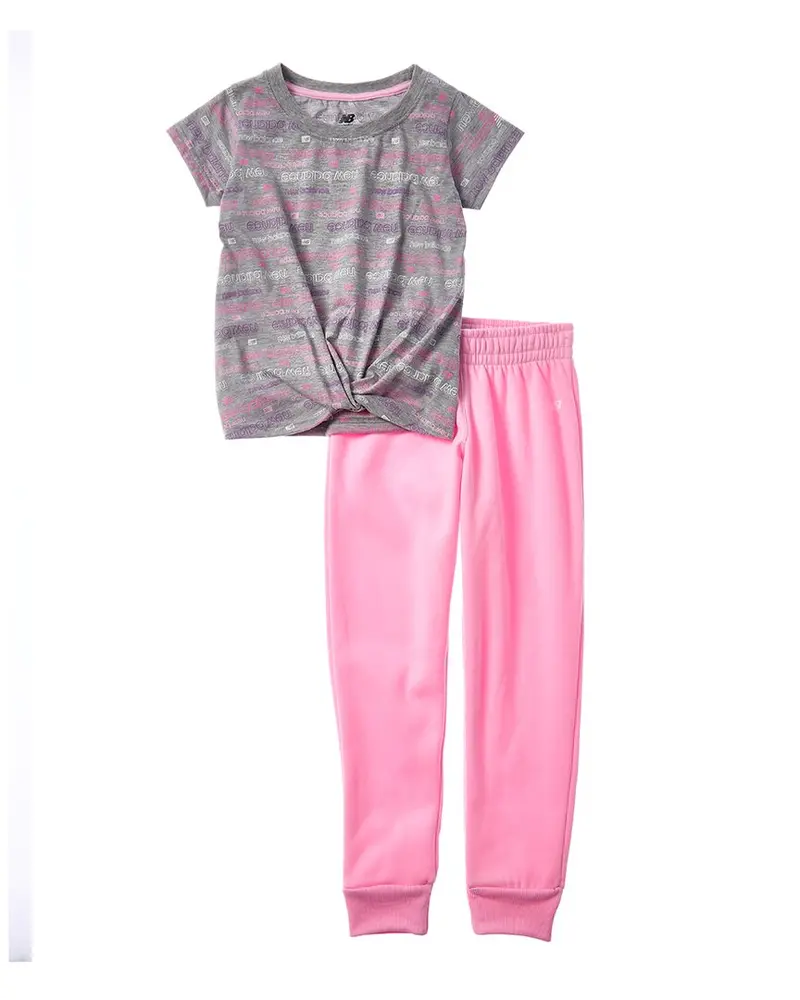 New Balance 2Pc T-Shirt & Jogger Set 1