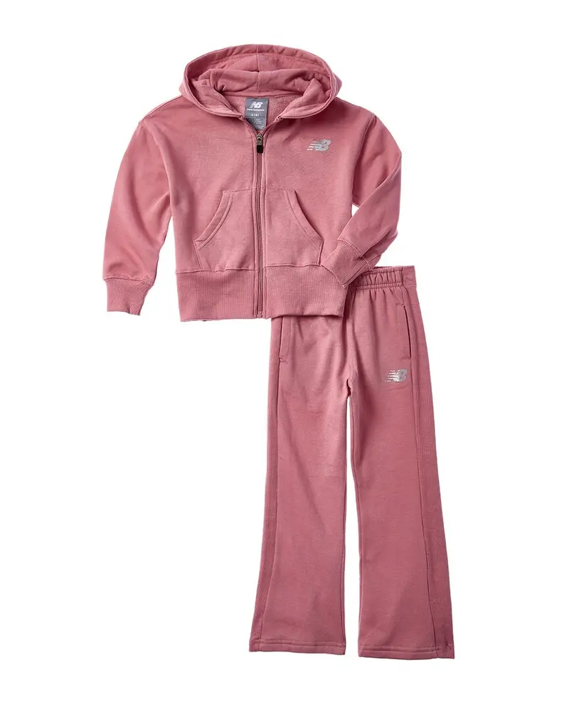 New Balance 2Pc Zip Hoodie & Flare Pant Set 1