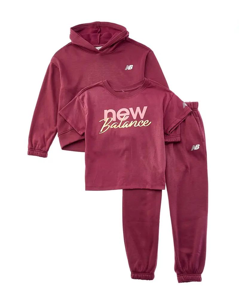New Balance 3Pc Hoodie, T-Shirt , & Jogger Set 1
