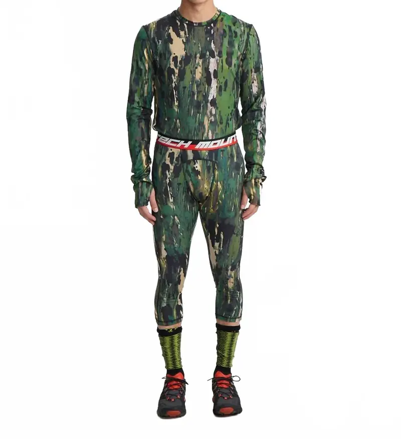 Next To Skin Base Layer Top In Green 1
