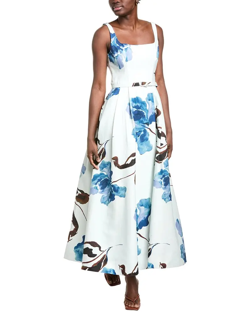 Nicholas Sorelle Linen-Blend Midi Dress 1