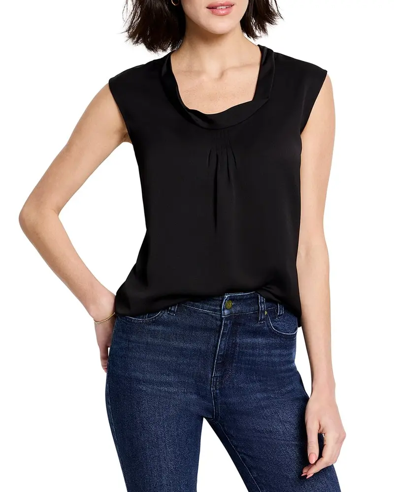 Nic+Zoe Satin Chiffon Jacket Layer 1