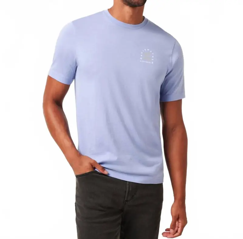Night Diver Short Sleeve Tee In Heather Violet Storm 1