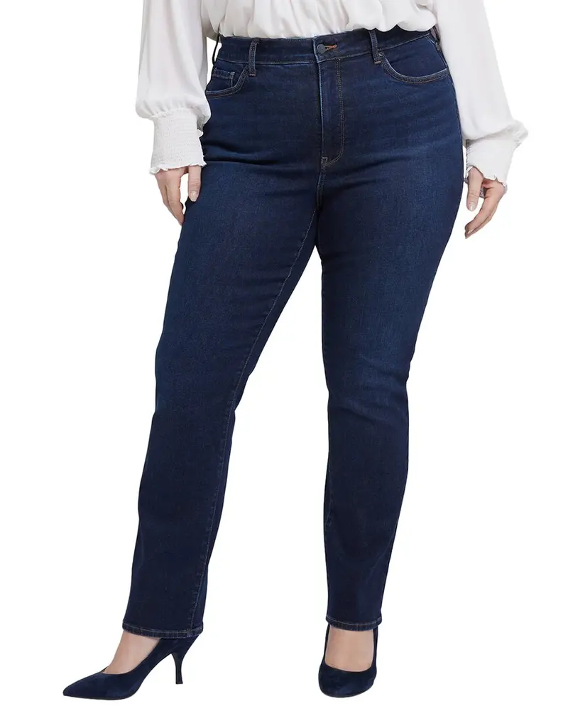 Nydj Plus Marilyn River Bridge High-Rise Straight Leg Jean 1