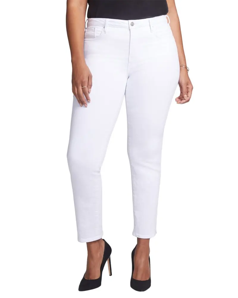 Nydj Slim Optic White Ankle Crop Jean 1