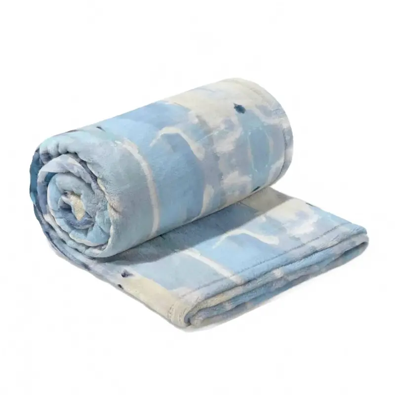 Ocean Breeze Fleece Blanket In Blue 1