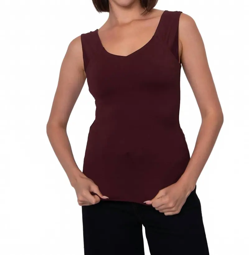 Off Shoulder Top In Prune 1