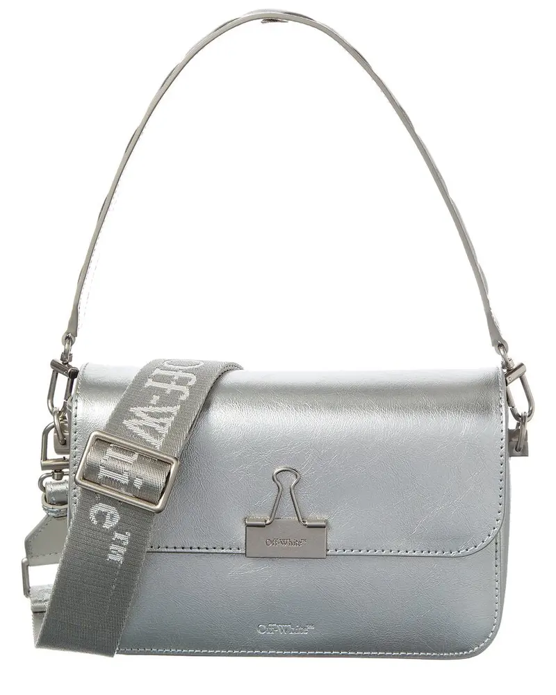 Off-White Binder Medium Leather Clutch 1