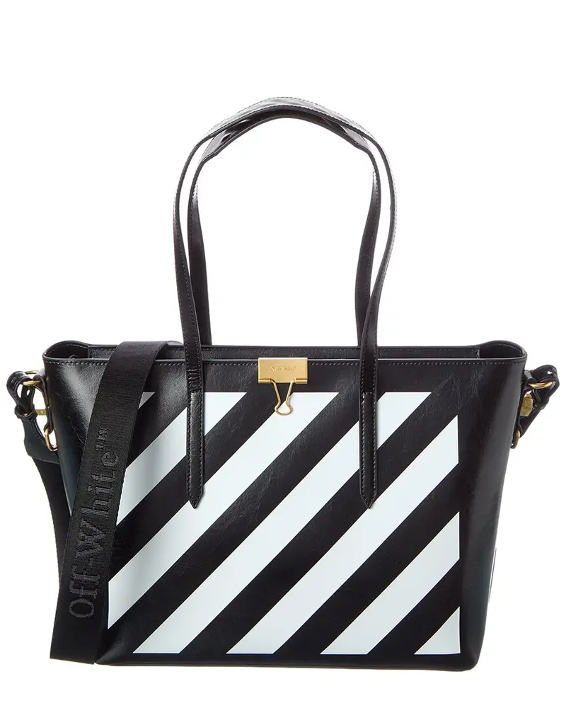 Off-White Diagonal Leather Tote 1